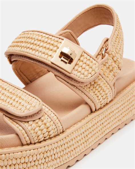 steve madden raffia platform sandals.